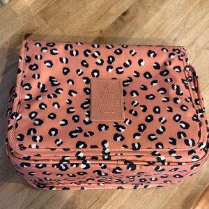 Mossimo Supply Co. Coral Leopard Cosmetic Bag